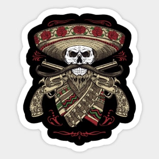 Mariachi calavera Sticker